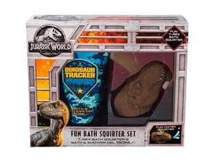 Poiste vannitamiskomplekt Universal Jurassic World: dušigeel 150 ml + vannimänguasi цена и информация | Масла, гели для душа | kaup24.ee