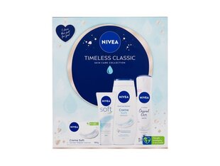 Набор косметики Nivea: туалетное мыло, 100 г + гель для душа, 250 мл + спрей-антиперспирант, 150 мл + крем для тела, 75 мл. цена и информация | Масла, гели для душа | kaup24.ee