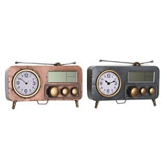 Настольные часы DKD Home Decor 33 x 11,5 x 26 cm Серый Медь Железо Vintage (2 штук) цена и информация | Часы | kaup24.ee
