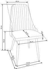 4 tooli komplekt K285, helehall hind ja info | Söögitoolid, baaritoolid | kaup24.ee