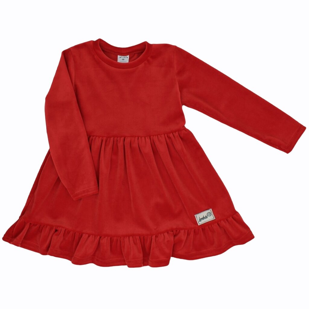 Kleit tüdrukutele, punane hind ja info | Tüdrukute kleidid | kaup24.ee