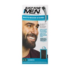 Habeme- ja vuntsidevärv Just For Men Mustache Beard and Brown Pins, 28.4 g hind ja info | Juuksevärvid | kaup24.ee
