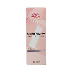 Перманентный краска Wella Shinefinity color Nº 09/13 60 ml (60 ml) цена и информация | Краска для волос | kaup24.ee