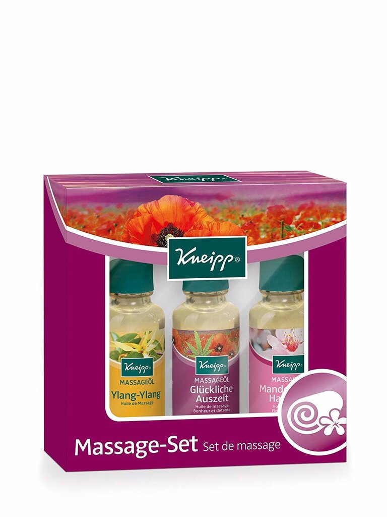 Massaažiõlide komplekt Kneipp 3 x 20 ml цена и информация | Eeterlikud ja kosmeetilised õlid | kaup24.ee