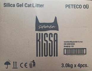 4x Silikageeli kassiliiv "Suomen Kissa", 7.6L цена и информация | Наполнители для кошачьих туалетов | kaup24.ee