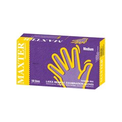 Латексные перчатки Maxter, размер L, 100 шт. цена и информация | Аптечки | kaup24.ee