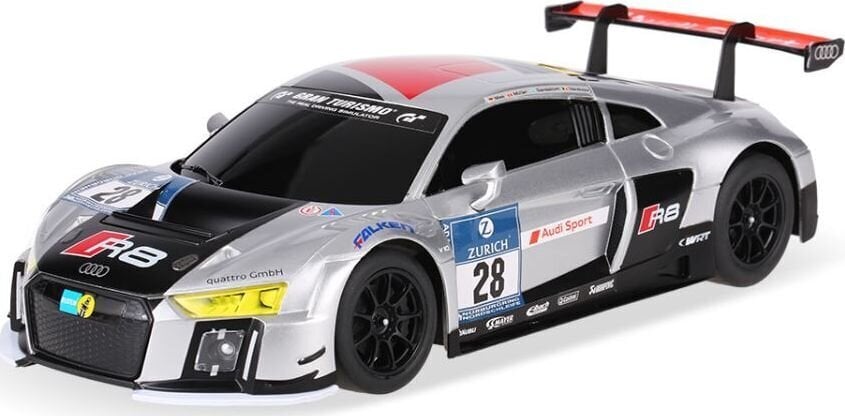 Puldiga auto Rastar Audi R8 LMS 1:18 RAS/59300-SLV hind ja info | Poiste mänguasjad | kaup24.ee