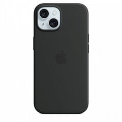 Apple iPhone 15 Silicone Case with MagSafe - Black MT0J3ZM/A цена и информация | Чехлы для телефонов | kaup24.ee