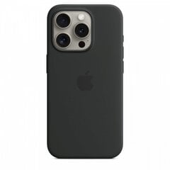 Apple iPhone 15 Pro Silicone Case with MagSafe - Black MT1A3ZM/A цена и информация | Чехлы для телефонов | kaup24.ee