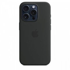 Apple iPhone 15 Pro Silicone Case with MagSafe - Black MT1A3ZM/A цена и информация | Чехлы для телефонов | kaup24.ee