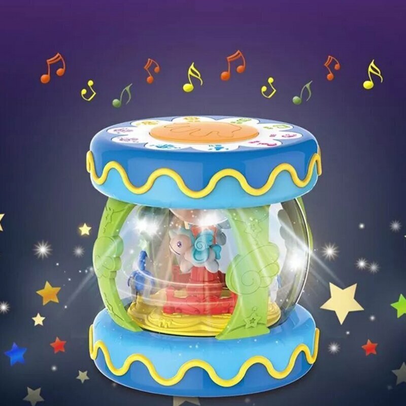 Muusikaline kast-trumm Woopie, sinine цена и информация | Imikute mänguasjad | kaup24.ee