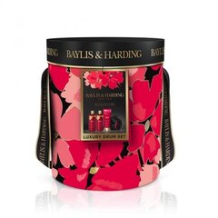 Kinkekomplekt naistele Baylis & Harding Boudiore Cherry Blossom Luxury Pamper Drum, 4-osaline hind ja info | Dušigeelid, õlid | kaup24.ee