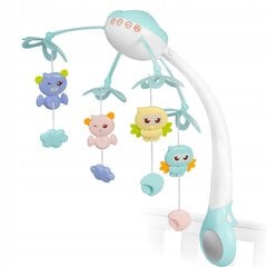 Karussell koos projektoriga lastevoodile, sinine цена и информация | Игрушки для малышей | kaup24.ee