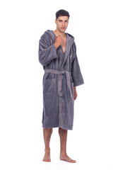 Халат мужской Elite Bamboo, серый цена и информация | Мужские халаты, пижамы | kaup24.ee