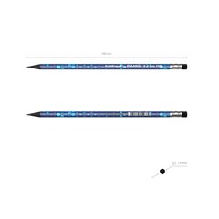 Harilik pliiats kolmnurkne kummiga plastik Camo HB (42) hind ja info | Kirjatarbed | kaup24.ee