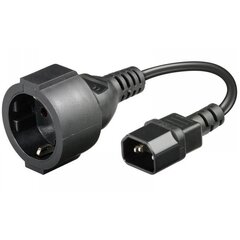 Manhattan IEC320 C14 kuni Schuko F pistikupesa, 23cm hind ja info | USB jagajad, adapterid | kaup24.ee