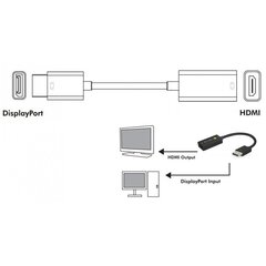 Techly DisplayPort 1.4 DP / HDMI 8K*30Hz aktiive hind ja info | USB jagajad, adapterid | kaup24.ee