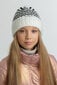 Müts naistele SnowFlake 2023, valge/must hind ja info | Naiste mütsid ja peapaelad | kaup24.ee