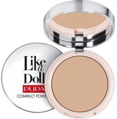 Kompaktpuuder Pupa Like A Doll Nude Skin SPF15 10 g, 005 Golden Honey цена и информация | Пудры, базы под макияж | kaup24.ee