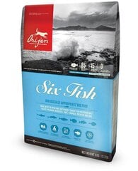 Orijen Six Fish для взрослых собак с рыбой, 11,4 кг цена и информация | Сухой корм для собак | kaup24.ee