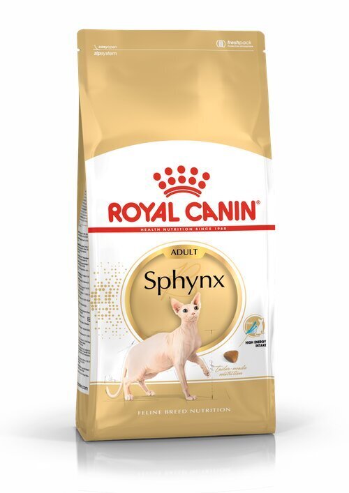 Royal Canin Sphynx Adult Pork sfinksi tõugu kassidele, 2 kg hind ja info | Kuivtoit kassidele | kaup24.ee