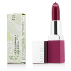 Huulepulga alus Clinique Pop Matte 3.9 g, 06 Rose Pop hind ja info | Huulepulgad, -läiked, -palsamid, vaseliin | kaup24.ee