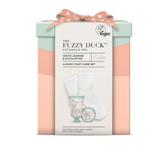 Jalahoolduse kinkekomplekt Baylis & Harding The Fuzzy Duck Cotswold Spa Luxury Foot Care: jalaleotuskristallid 50 g + jalakreem 50 ml + sokid hind ja info | Kehakreemid, losjoonid | kaup24.ee