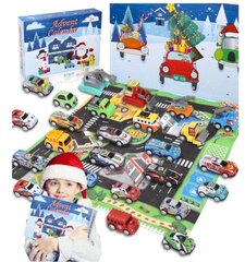 Advendikalender poisile mänguautodega hind ja info | Poiste mänguasjad | kaup24.ee