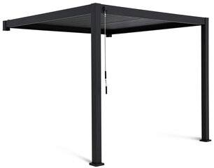 Gazebo Pergola Premium Wall 3x4, antratsiitvärvi цена и информация | Беседки, навесы, тенты | kaup24.ee