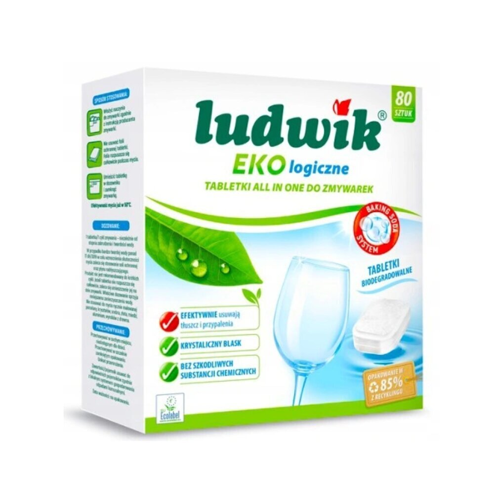 Nõudepesumasina tabletid Ludwik Eko All in one, 30 tk hind ja info | Nõudepesuvahendid | kaup24.ee