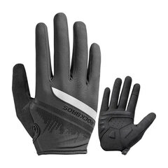 Перчатки велосипедные Rockbros S247-1, M, черные цена и информация | Велосипедные перчатки | kaup24.ee