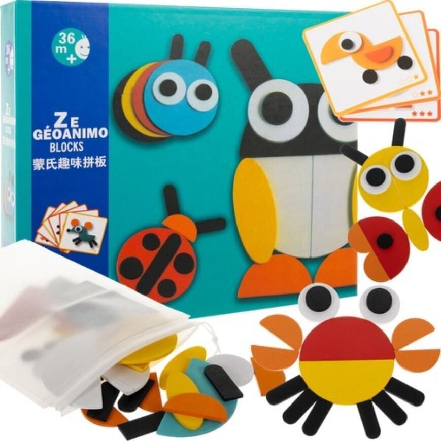 Puidust pusle Montessori, 29-osaline hind ja info | Imikute mänguasjad | kaup24.ee