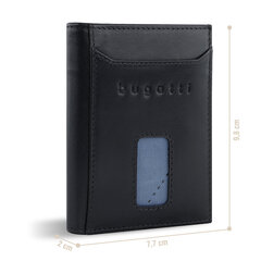 Кожаный мини-кошелек Bugatti Secure Slim с RFID-защитой, черный цена и информация | Мужские кошельки | kaup24.ee