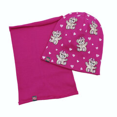 Комплект шапки и снудa цена и информация | Шапки, перчатки, шарфы для девочек | kaup24.ee