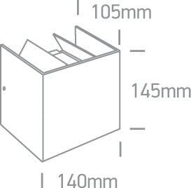 OneLight välisseinavalgusti LED Beams 67340A/AN/W цена и информация | Aia- ja õuevalgustid | kaup24.ee