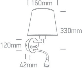 ONELight настенный светильник Hotel 61080/W/W цена и информация | Настенные светильники | kaup24.ee