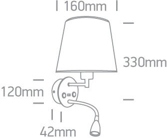 OneLight seinavalgusti Hotel 61080/W/W hind ja info | Seinavalgustid | kaup24.ee