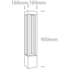 ONELight уличный светильник, столб Bollard 67504A/AN/C цена и информация | Уличное освещение | kaup24.ee