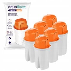 Aquafloow Classic Hard, 6 tk. hind ja info | Filterkannud ja filtrid | kaup24.ee