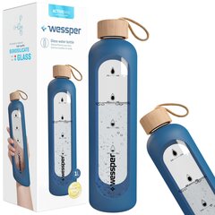 Wessper ActiveMax Crystalline бутылка с силиконовым рукавом 1 л - светло-фиолетовый цена и информация | Фляги для воды | kaup24.ee