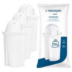 Wessper AquaClassic, 3 tk. hind ja info | Filterkannud ja filtrid | kaup24.ee