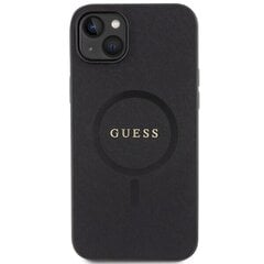 Guess GUHMP15SPSAHMCK iPhone 15 6.1" czarny|black hardcase Saffiano MagSafe цена и информация | Чехлы для телефонов | kaup24.ee