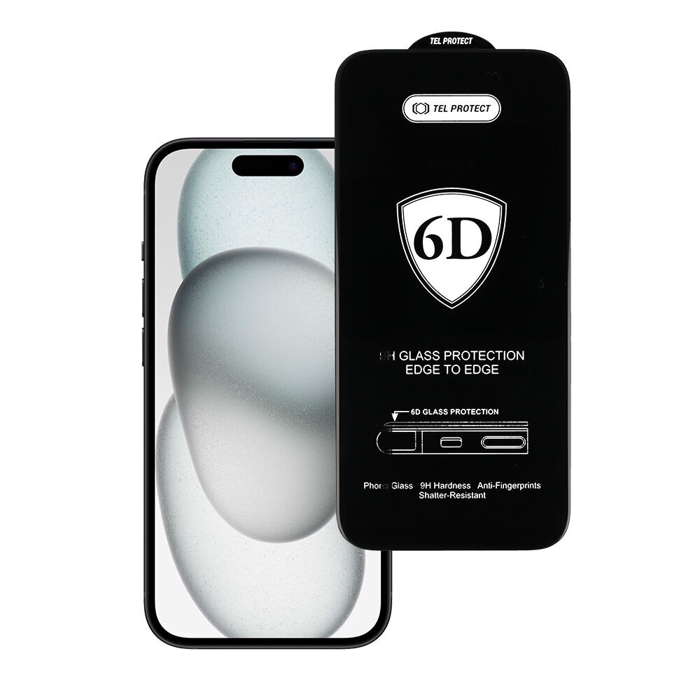 Full Glue 6D - iPhone 15 Plus hind ja info | Ekraani kaitsekiled | kaup24.ee