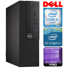 DELL 3050 SFF i3-7100 32GB 1TB SSD M.2 NVME+1TB WIN10Pro цена и информация | Стационарные компьютеры | kaup24.ee