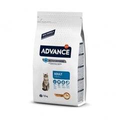 ADVANCE CAT ADULT CHICKEN 1.5KG - ДЛЯ ВЗРОСЛЫХ КОШЕК (КУРИЦA И РИС) цена и информация | Сухой корм для кошек | kaup24.ee