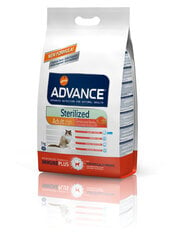 ADVANCE steriliseeritud kassidele lõhe ja odraga Cat Sterilized, 3 kg hind ja info | Kuivtoit kassidele | kaup24.ee