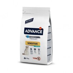 ADVANCE CAT STERILIZED SENSITIVE 1,5KG - ДЛЯ СТЕРИЛИЗОВАННЫХ КОШЕК (ЛОСОСЬ) цена и информация | Сухой корм для кошек | kaup24.ee