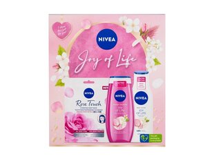 Kosmeetikakomplekt Nivea: näomask, 1 tk + dušigeel, 250 ml + ihupiim, 250 ml цена и информация | Масла, гели для душа | kaup24.ee