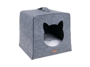 Лежак для кошки Amiplay Cube Quick Press 2в1, 38x38x36 см цена и информация | Лежаки, домики | kaup24.ee