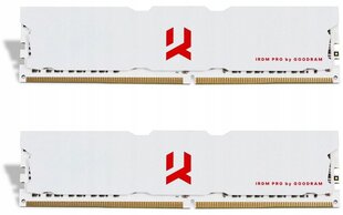 GOODRAM DDR4 16GB 3600MHz KAHE kanaliga IRDM PRO CRIMSON WHITE hind ja info | Operatiivmälu (RAM) | kaup24.ee